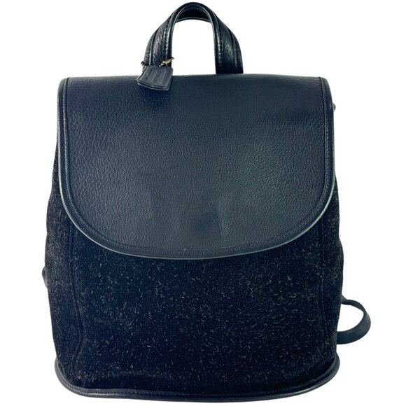 1996 COACH 9016 Black Leather Berkeley Women Backpack Made in The United States - Picture 1 of 13